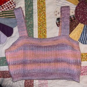 Sweater Crop Tank - Bailey Rose size S